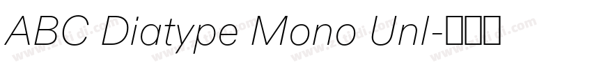 ABC Diatype Mono Unl字体转换